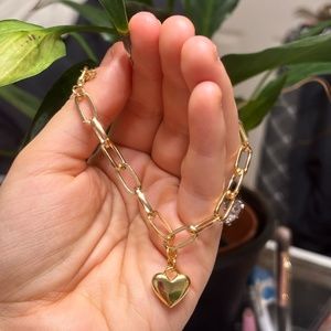 Gold Heart Braclet